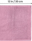 Utopia Towels 24 Pack Cotton Washcloths Set, 100% Ring Spun Cotton, Premium Quality Flannel Face Cloths, Highly Absorbent and Soft Feel Fingertip Towels, Pink
