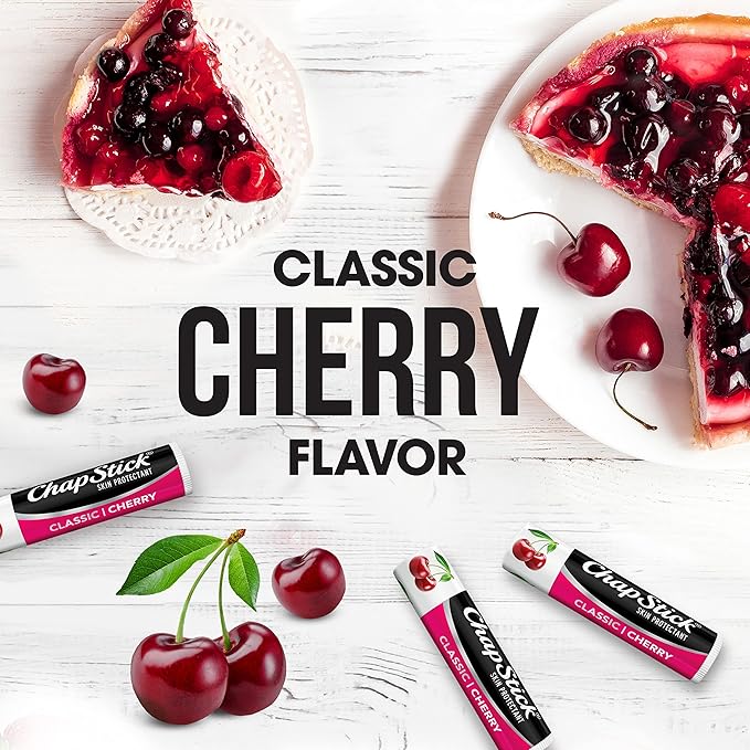 ChapStick Classic Cherry Lip Balm Tubes