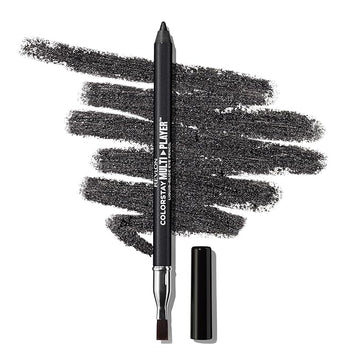 REVLON ColorStay Multiplayer Liquid-Glide Eye Pencil, Multi-Use Makeup With Blending Brush, Blends Then Sets, Creamy Texture, Waterproof, Smudge-proof, Longwearing, 401 Checkmate, 0.03 Oz