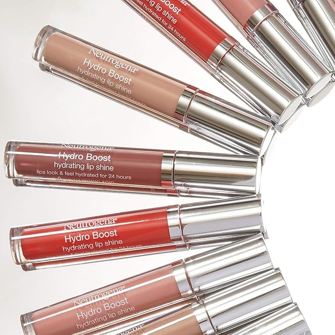 Neutrogena Hydro Boost Moisturizing Lip Gloss, Hydrating Non-Stick and Non-Drying Luminous Tinted Lip Shine with Hyaluronic Acid to Soften and Condition Lips, 70 Velvet Wine, 0.10 oz (Pack of 2)