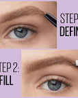 Maybelline Express Brow 2-In-1 Pencil and Powder Eyebrow Makeup, Blonde, 1 Count