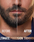 King C. Gillette Beard Trimmer PRO, 40 Length Settings, Cordless Design, Holiday Gifts for Men, 1 Trimmer, 1 Brush, 2 Combs, 1 Charger and 1 Zip Pouch