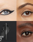 MAYBELLINE New York Tattoo Studio Long-Lasting Sharpenable Eyeliner Pencil, Glide on Smooth Gel Pigments with 36 Hour Wear, Waterproof Metallic Nights 0.04 oz