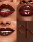 NYX PROFESSIONAL MAKEUP Butter Gloss Brown Sugar, Non-Sticky Lip Gloss - Lava Cake (Rich Brown)