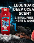 Old Spice Cleansing Body Wash for Men, 3X Defense, 24/7 Shower Fresh with Lasting Scent, 2-in-1 Body & Face Wash, Krakengard with Deep Ocean Scent, 24 oz (Pack of 4)