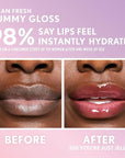 COVERGIRL Clean Fresh Yummy Gloss – Lip Gloss, Sheer, Natural Scents, Vegan Formula - You’re Just Jelly