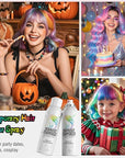 Temporary Hair Color Spray for Adults & Kids - Instant Silver Gray Dye Alternative | Non-Sticky, Washable & Gentle Formula | Party, Halloween, Costume Makeup (150 ml)