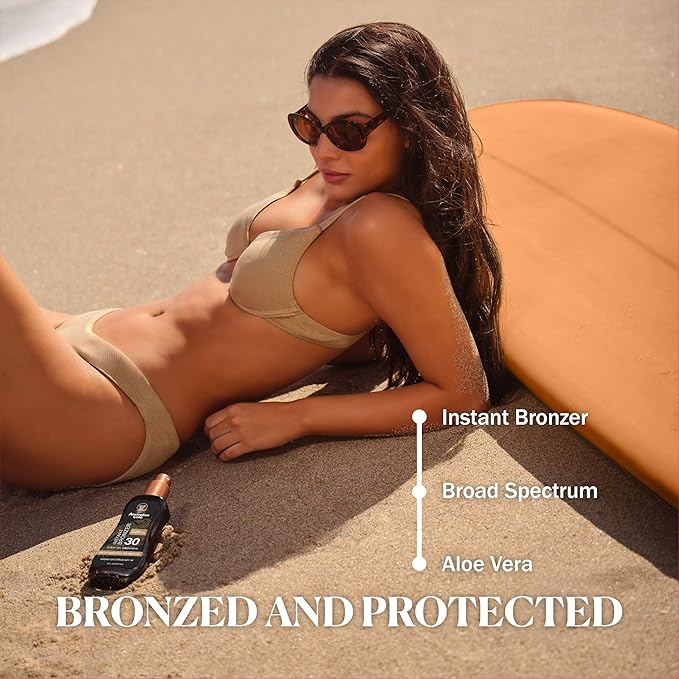 Australian Gold Spray Gel Sunscreen with Instant Bronzer SPF 30, 8 Ounce | Moisturize & Hydrate Skin | Broad Spectrum | Water Resistant | Non-Greasy | Oxybenzone Free | Cruelty Free