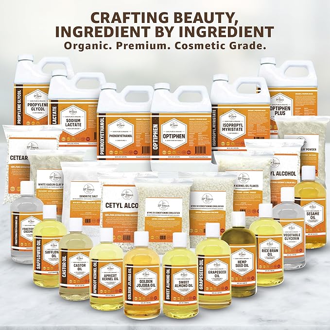 ORGANIC SESAME OIL (32 oz) Premium Cold Pressed Unrefined | 100% Pure Sesame Oil for Skin, Face, Hair, Soap Making | Carrier for Essential Oils | Available in Bulk | 32 FL OZ
