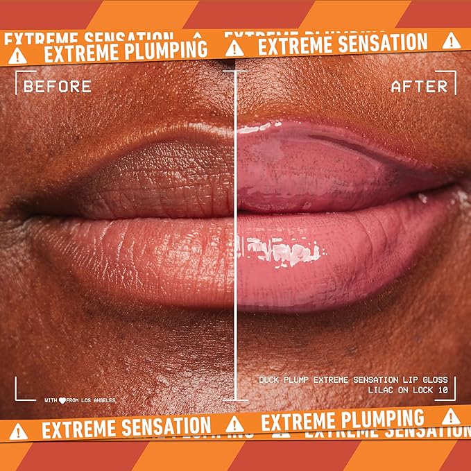 NYX PROFESSIONAL MAKEUP Duck Plump High Pigment Plumping Lip Gloss with Spicy Ginger, Vegan Lip Makeup - Lilac On Lock (Pinky Lilac)