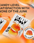 Dally Peach Drinkable Konjac Jelly (10 Pouches) – 10-Calorie, Zero Sugar Korean Fruit Snack – Prebiotics & Postbiotics for Skin, Immune & Weight Management
