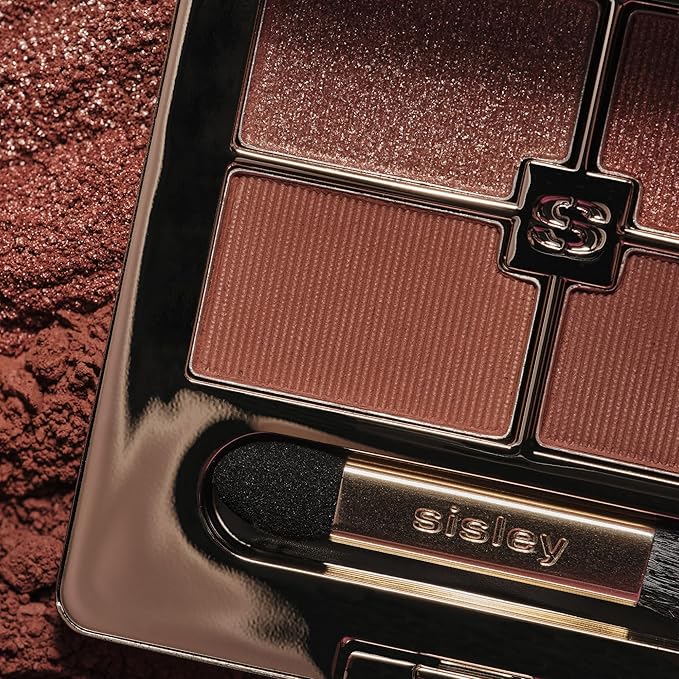 Sisley Paris Phyto-Eye Palette, 2 Bois de Rose - Long-Lasting Eyeshadow to Sculpt, Define & Illuminate - 4 Buildable Shades & 3 Finishes - Intense Colors with Ultra-Melting Texture