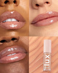 Colourpop Lux Lip Oil - Hydrating, Sheer Tinted Lip Oil Formulated with Antioxidant-Rich Chamomile Extract & Calendula Oil - Non-Greasy, Nourishing Soft-Warm Nude Lip Oil - Skinny Dip (0.16 oz)