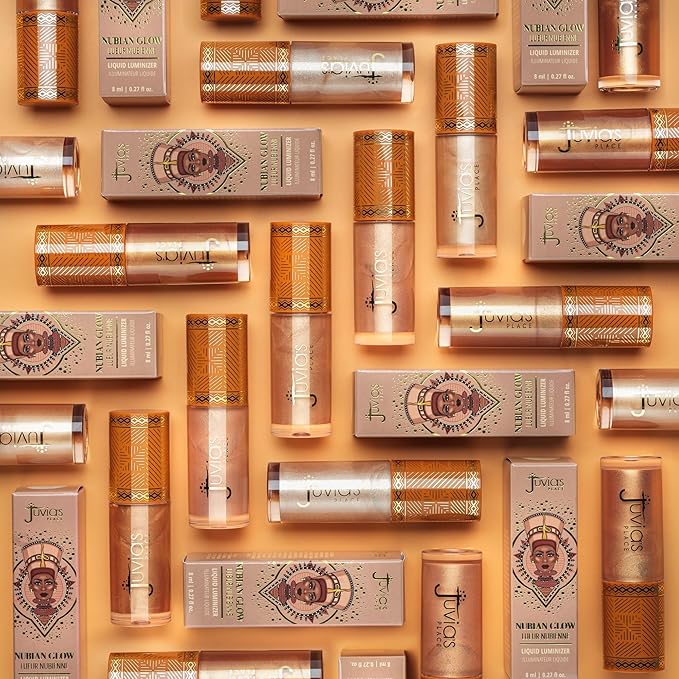 Juvia's Place Nubian Glow Liquid Luminizer Golden Hour - Radiant Highlighter Makeup Glowy Tint Daily Dewy Luminous Beauty Creamy Bronzing Skincare Radiating Brightening Natural Shine Face & Cheeks