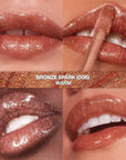 REVLON Super Lustrous Glimmer Gloss, Non-Sticky Lip Gloss, High-Shine Finish, Plant-Based Glitter, 006 Bronze Spark, 0.13 fl oz