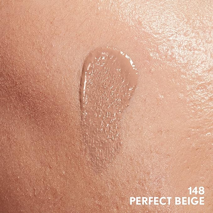 COVERGIRL Clean Invisible Foundation Makeup, Dewy & Glowy Natural Finish, Buildable Coverage, Skin-Like Smooth Look, Vegan, Perfect Beige, 1oz