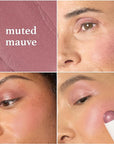 Julep Skip The Brush Cream to Powder Blush Stick - Muted Mauve - Blendable and Buildable Color - 2-in-1 Blush and Lip Makeup Stick