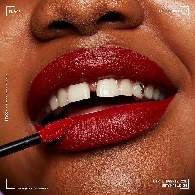 NYX PROFESSIONAL MAKEUP Lip Lingerie XXL Matte Liquid Lipstick - Untamable (Brick Red)