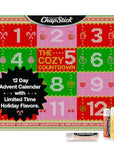 ChapStick 12 Days Advent Calendar Lip Balm Holiday Gift Set, Moisturizing Daily Lip Care For Dry, Chapped Lips, Soothing Hydration, Limited Edition Cozy Flavors, 12 Pack Variety, 0.15 OZ EA