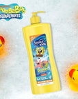 Suave Kids 3-in-1 Spongebob, Tear Free, Body Wash, Shampoo and Conditioners, Dermatologist Tested, 28 Oz Pack of 4