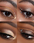 ColourPop Feelin' Bubbly Eyeshadow Palette - Brown & Gold Palette with Metallic and Matte Finishes - High-Pigment Eye Makeup with a Long-Wearing Formula (0.3 oz)