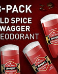 Old Spice Aluminum Free Deodorant for Men, 24/7 Odor Protection, 24/7 Freshness & Lasting Scent, Swagger with Cedarwood Scent, 3.8 oz (Pack of 3)