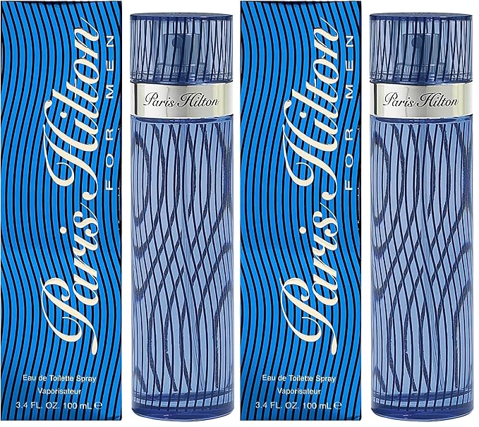 Paris Hilton Man For Men. Eau De Toilette Spray 3.4 Fl Oz (Pack of 2)