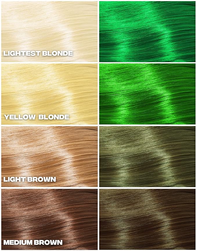 Good Dye Young Semi-Permanent Hair Color, Vegan and Cruelty-Free Green Hair Dye, Last up to 24 Washes, Non-Damaging Conditioning Hair Color (5FL OZ, Kowabunga)