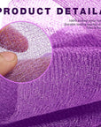 3 Pieces Exfoliating Washcloth Shower Towel African Net Sponge Japanese Wash Cloth Face Exfoliating Sponge Loofah Exfoliating Body Scrubber for Body Exfoliation