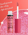 NYX PROFESSIONAL MAKEUP Butter Gloss Bling Lip Gloss, Non Sticky and Shiny Vegan Lip Makeup - She Got Money