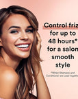 Suave Shampoo and Conditioner Set, Silk Protein Infusion, Sleek & Smooth – Protein Hair Treatment for Dry, Damaged Hair, Detangler, 48H Frizz Control, 12.6 Oz Ea (2 Piece Set)