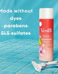 Gillette Venus Invigorating Mango & Hibiscus Scented Shave Gel, Women’s Shaving Cream, 7 oz Pack of 6 (42 oz total)