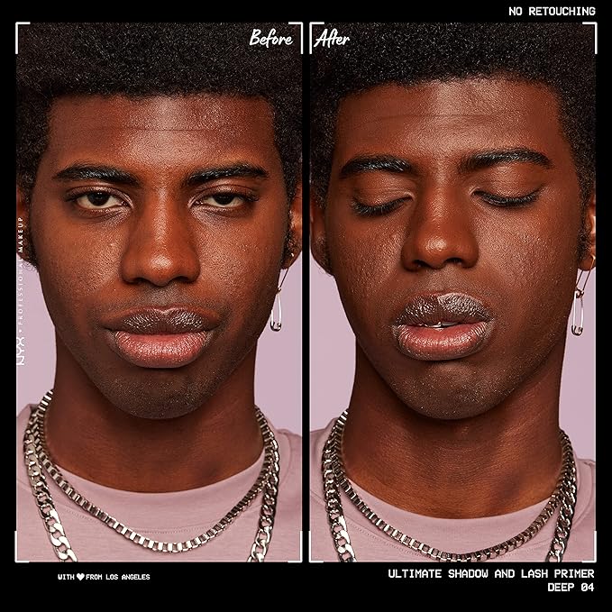 NYX PROFESSIONAL MAKEUP Ultimate Shadow & Liner Primer, Deep + Epic Ink Liner, Black (2-Pack Bundle)