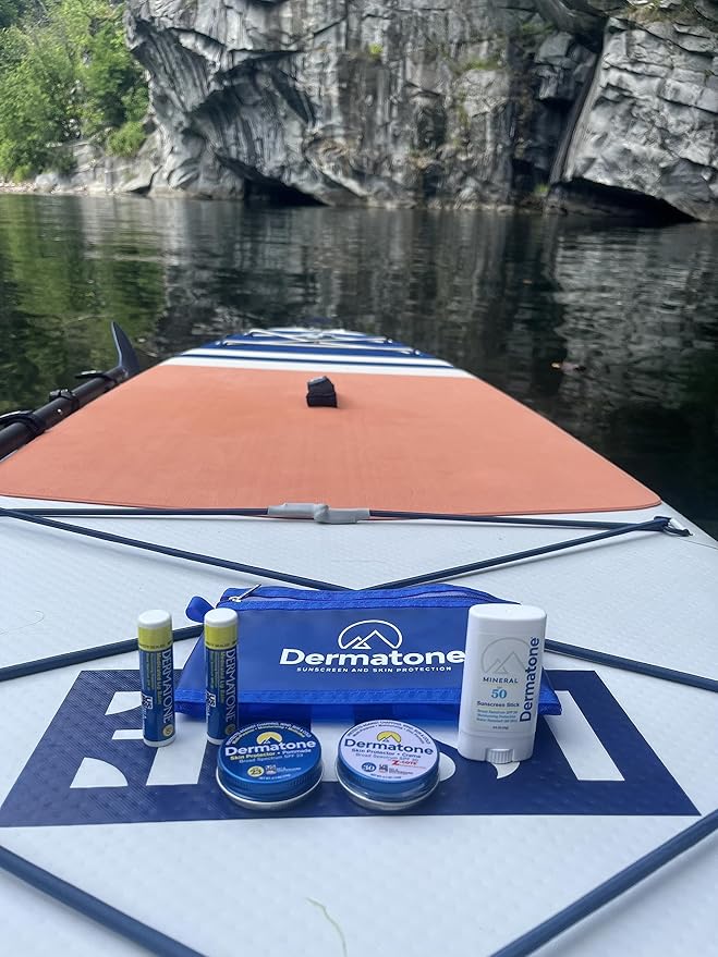 Dermatone Outdoor Protection Gift Pack | Contains 4 of our Sunscreen, Skin Protection Products | Classic Tin, Z-Cote, Mineral Sunscreen Stick & 2 Medicated Lip Balms