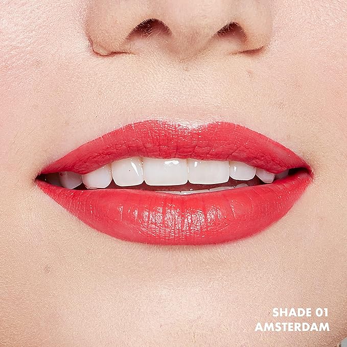 NYX PROFESSIONAL MAKEUP Soft Matte Lip Cream, Lightweight Liquid Lipstick - Amsterdam (Pure Red)