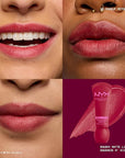 NYX PROFESSIONAL MAKEUP Smushy Matte Lip Balm, Tinted Lip Moisturizer with Soft, Matte Finish - Squeeze N' Sizzle (Cherry Red)