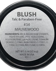 Mauvewood Deep Dark Pink Rose Blush Pressed Cheek Color Powder, Talc & Paraben Free, 4 Grams, No Animal Testing & Cruelty Free