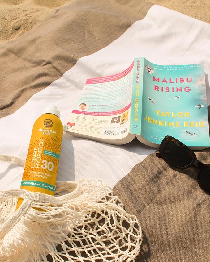 Australian Gold Continuous Spray Sunscreen SPF 30, 6 Ounce Dries Fast Broad Spectrum Water Resistant Non-Greasy Oxybenzone Free Cruelty Free