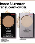 Revlon Translucent Powder, PhotoReady Blurring Face Makeup, Lightweight 001 Translucent, 0.25 Oz