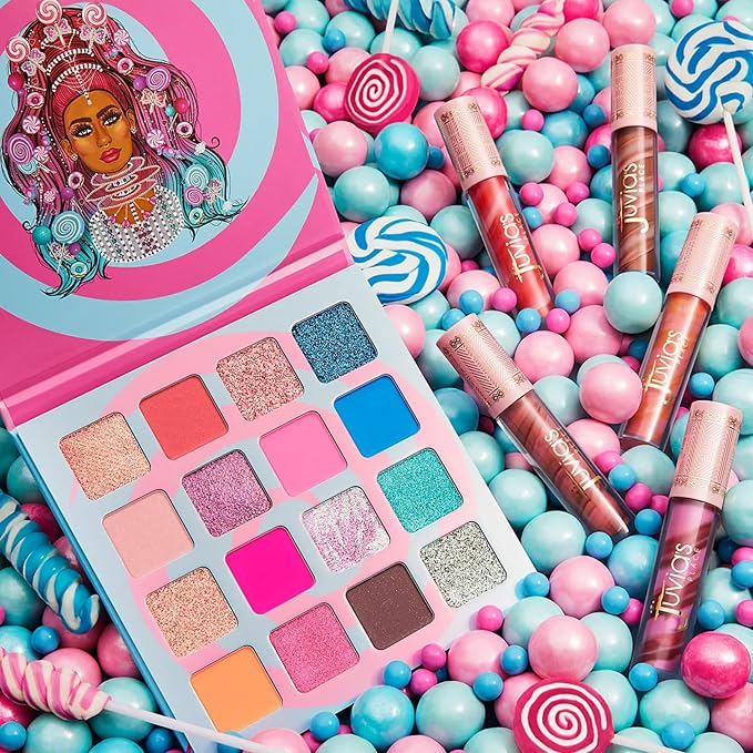 Juvia's Place Candy Shop Lip Gloss: Strawberry N Cream - High-Shine Plumper for a Hydrating & Non-Sticky Glossy Pout, For a Moisturizing and Long-Lasting Creamy Plump & Nourished richly Glow