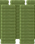 Tens Towels Pack of 60 Washcloths, 12 x 12 Inches, Lighter Weight, Quick to Dry, Super Soft & Absorbent, Gentle Face Towels, Hotel Quality, Perfect for Bathroom, Gym, Spa (Forest Green, 60 Pack)