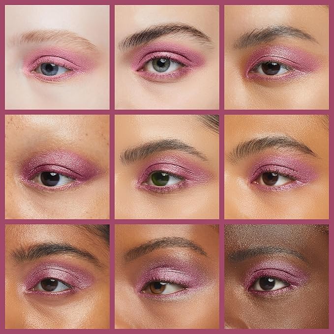 Midnight Plum Purple Red Lilac Shimmering Pressed Powder Single Vegan Eyeshadow; Talc, Paraben & Cruelty Free