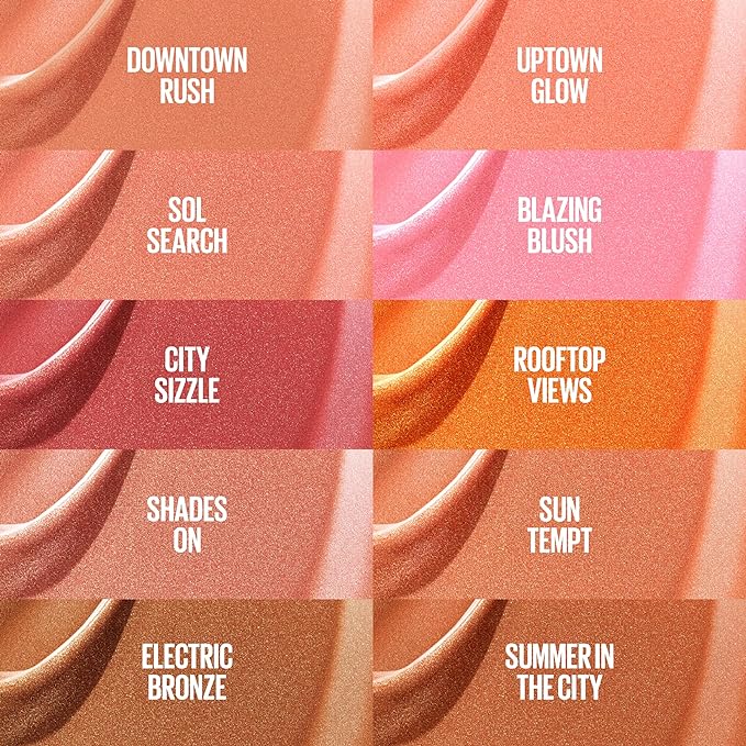 Maybelline Sunkisser Multi-Use Liquid Blush and Bronzer, Blendable, Longwear, Glowy Make Up, Blazing Blush, 1 Count