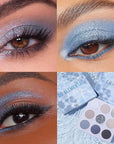Colourpop So Elemental Eyeshadow Palette - Blue & Silver Shadow Palette with Metallic and Matte Finishes - High-Pigment Eye Makeup with a Long-Wearing Formula (0.3 oz)