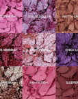 ColourPop Eyeshadow Palette - Eye Makeup Palette with Matte, Metallic, Matte Sparkle & Glitter Finishes - High-Pigment Eye Makeup with a Long-Wearing Formula - It's My Pleasure (0.3 oz)