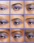 Blueberry Shimmering Violet Purple Blue Pressed Powder Single Eyeshadow; Talc, Paraben & Cruelty Free