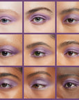 Mardi Gras Shimmering Purple Pink Violet Pressed Powder Single Vegan Eyeshadow; Talc, Paraben & Cruelty Free