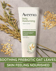 Aveeno Daily Moisturizing Body Scrub, Exfoliating Body Wash for Smoother, Healthier Looking Skin, Soothing Prebiotic Oat Formula, Sulfate-Free, Soap-Free & Dye-Free, 8 oz