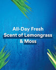 Suave Men Moisturizing Body & Face Wash for Sensitive Skin, Lemongrass scent, No Parabens, No Phtahaltes, 18 Oz Pack of 6