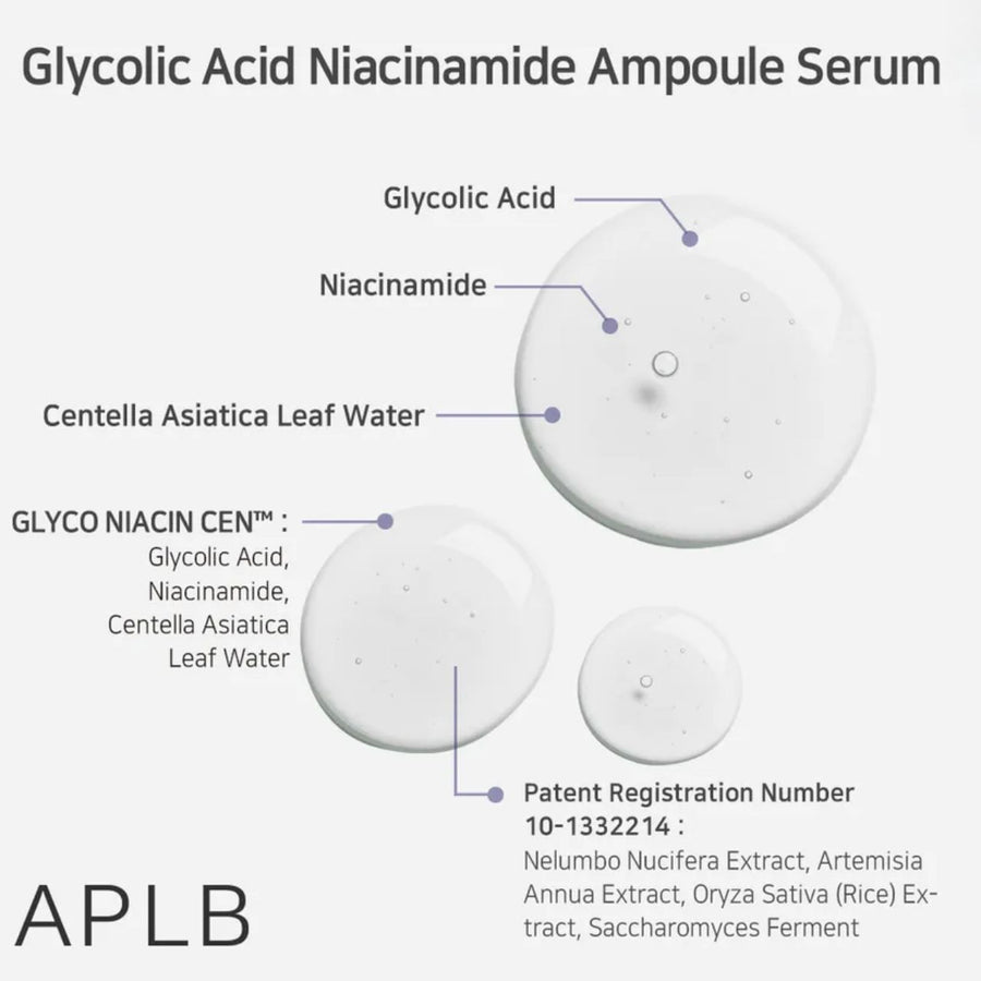 APLB Glycolic Acid Niacinamide Ampoule Serum 40ml